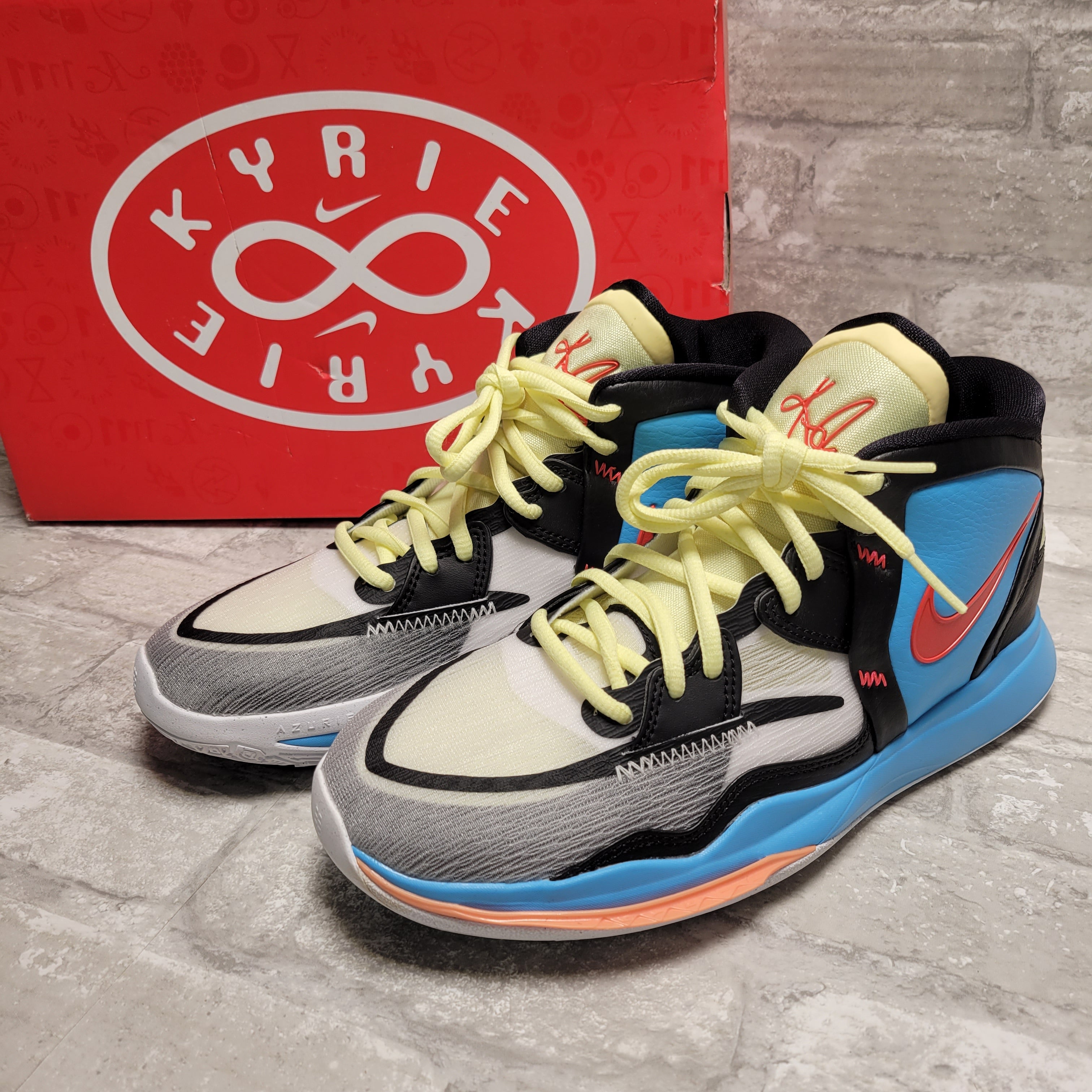 Nike Big Kid's Kyrie Infinity Black/Multi-White (DD0334 001), 6.5Y (8050822775022)